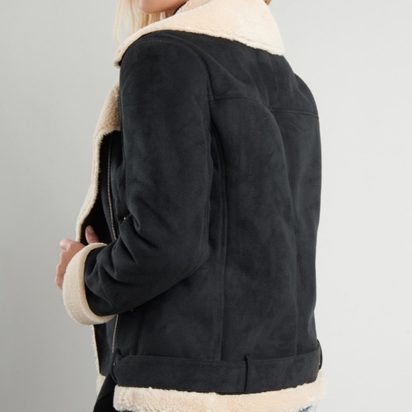 🚨FINAL DROP🚨LIKE NEW!!! Sherpa Aviator Jacket - Picture 5 of 10